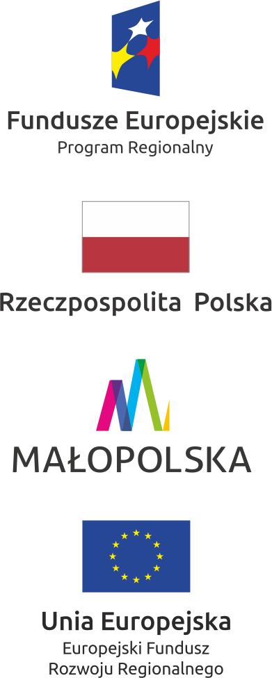 logo fundusze europejskie, program regionalny, Rzeczpospolita Polska, Małopolska, unia europejska europejski fundusz rozwoju regionalnego